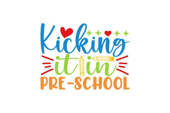 A Designer's Look at the Kicking It in Pre-school SVG