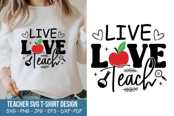 A Designer's Review of the Live Love Teach Embroidery Design