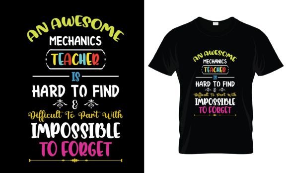 A Practical Review of the Mechanics Teacher Embroidery Design