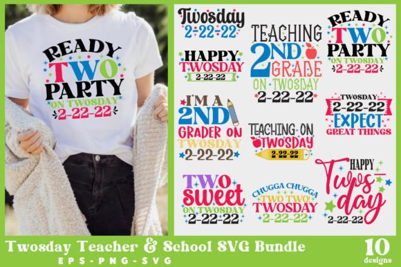 A Professional Review of the Twosday Teacher School SVG Bundle