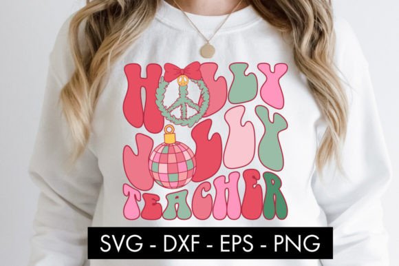 Holly Jolly Teacher: A Festive Embroidered Gift Design