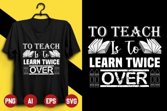 Teacher T-shirt Design -3: A Warm, Clean Embroidery Idea